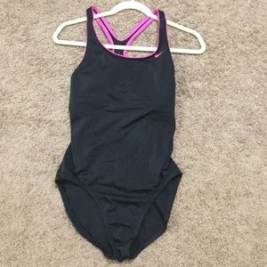 Nike one-piece bathing suit.